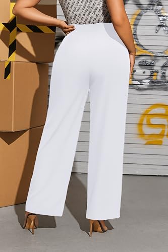 Image of Lycra Trouser for Women - Straight Fit Ankle Length Formal Pant for Office & Casual Wear, Classy Solid Pattern & Plain Design, Comfortable & Stretchable