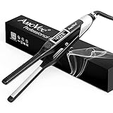 AmoVee Pencil Flat Iron Mini Hair Straightener Small Flat Iron for Short Hair, Pixie Cut, 1/2' Beard...