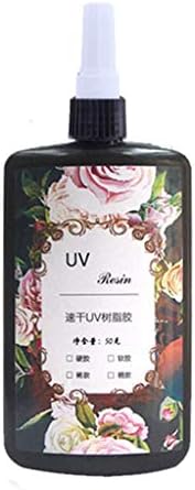 UV Resin - Crystal Clear Hard Glue Ultraviolet Curing Epoxy Resin for Jewelry Making Craft Decoration - Transparent Solar Cure Sunlight Activated Thin Resin for Mold, Casting and Coating (A(25g))