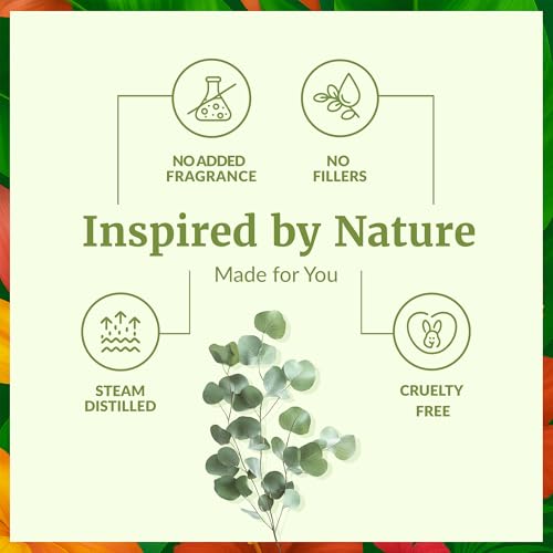 Image of SVA Eucalyptus Essential Oil Organic - 16 Fl Oz - 100% Natural Organic Eucalyptus Oil for Hair, Face, Skin Care, Diffuser, Aromatherapy, Scalp, Body Massage, Soap and Candle Making