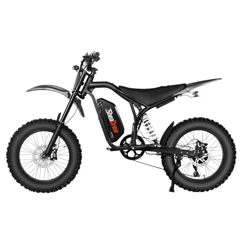 Image of Electric Dirt Bike for Adults 1500W-4700W, 48V /60V 15-32Ah Removable Battery, 35-50 MPH,80lbs Aluminum Frame, Full Suspension, Hydraulic Brakes, All-Terrain Off-Road Ebike, LCD