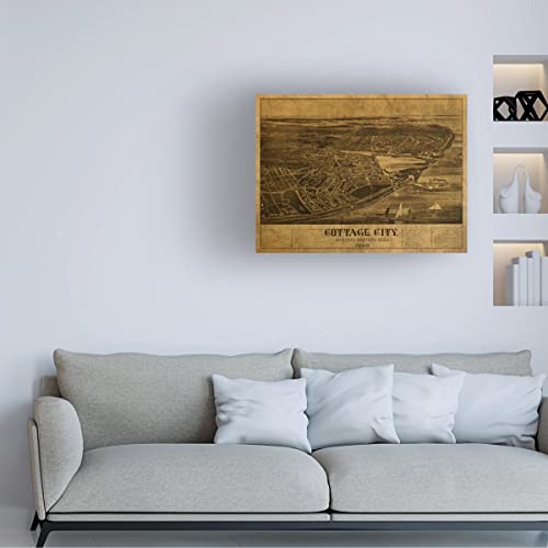 Trademark Fine Art 'Cottage City Marthas Vineyard 1890' キャンバスアート Red Atlas Designs [3]