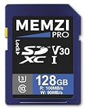 Funciona muy bien con las últimas cámaras digitales compactas o DSLR y videocámaras Full HD que admiten tarjetas SDXC. Las tarjetas de memoria Memzi Pro de 100 MB/s V30 están disponibles en capacidades de 32 GB, 64 GB, 128 GB o 256 GB. Se envía en embalaje verde sellado y es compatible con una garantía de cambio de Memzi de 5 años.