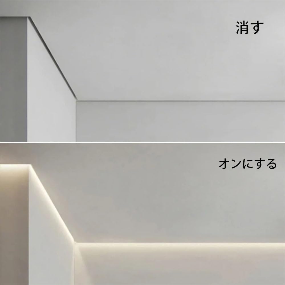 Amazon.co.jp: 1M吊り天井アルミプロファイル、Z/T形状 LED ストリップ