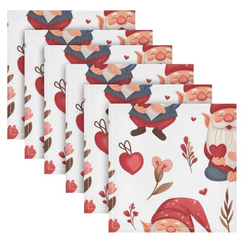 Set de 6 servilletas de tela multicolor 20x20 pulgadas miniatura 2