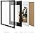 HOTURE Photo Frame Set, 5 Pieces, Display Pictures Includes Pad and Without Pad, Wall Gallery Photo Frames (9x12, Matte Black)
