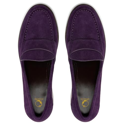 Image of SHODENSE Women Vintage Chunky Heel Loafers Pumps Platform Round Closed Toe Oxford Shoes Burnished Patent Matte Suede Slip On Dress Loafer Block Stacked Heels Office Formal Work Business 4-11 M US