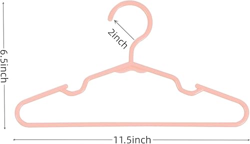 Miniatura 2 de 120 perchas de armario de bebé, color rosa, antideslizantes, para ropa de bebé, regalo para ropa de recién nacido, percha ultrafina para niñas y