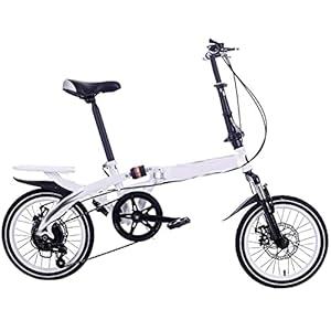 14 / 16Iinch Opvouwbare Fiets, Variabele Snelheid Draagbare Dubbele Schijfrem Lichtgewicht Vouwfiets Voor Volwassen…