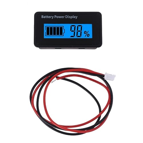 Compteur de capacité de batterie LCD bleu pour éviter les pannes de tension 12v