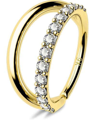 Ottima Scelta: Questo anello del naso in oro 9k è perfetto per indossare in vari festival e feste, con la tua famiglia e i tuoi amici
