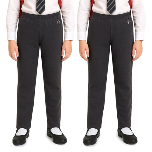 Image of A2Z 4 Kids Girls Pack of 2 School - Girls Pant UF787 2 Pack Grey 9-10