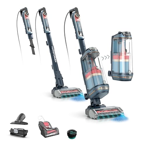 Image of Shark PowerDetect Transformer Upright Vacuum, Midnight Steel, LX5002 | With DuoClean Detect, Reveal Technology, and Self-Cleaning Brushroll