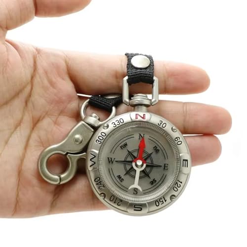 Brújula de Camping de Bolsillo con Llavero y Cordón miniatura 6