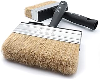 COTTAM Block Brush (x2) | 5 Inch | For Paste Wallpaper Fence Deck Shed Slurry Masonry | General Purpose Large Paint Brush