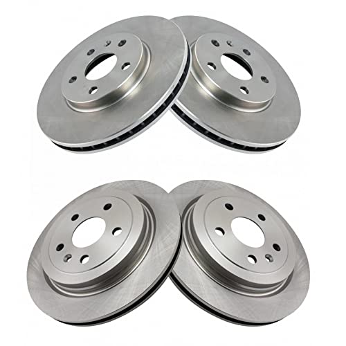 Next AutoPart Front & Rear 4 Piece Brake Rotor Set Compatible with Cadillac 2008-14 Compatible with CTS, Replacement for BRA13925