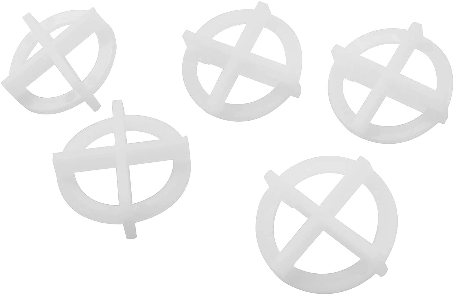 Longdex Tile Spacer 100PCS 1/16Inch/2mm White Removable Cross Tile Spacers