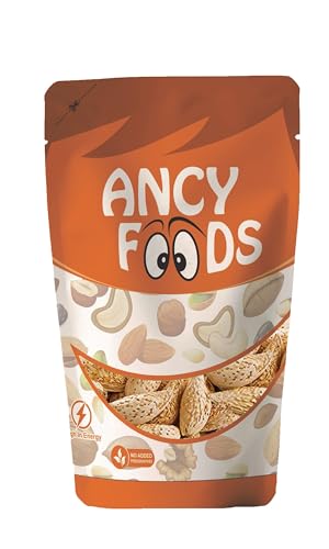 Image of Ancy Kagazi Badam 250 Grams - Thin Shell Almonds | Packed with Protein, Fiber, and Vitamins | Badam with Shell - Easy to Crack, Supports Brain Health and Boosts Energy - Great Snack Option for Office, School, or Fitness Enthusiasts