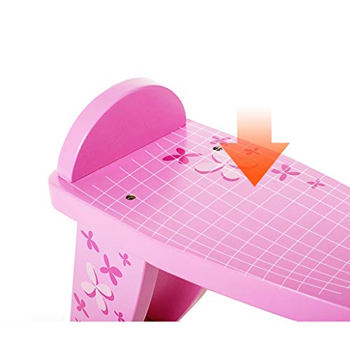 Schaukelpferd QIQIDEDIAN Einfache Kinder Kleines Holzpferd Babyspielzeug aus massivem Holz – Bild 5