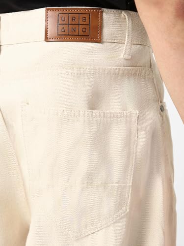 Image of Urbano Fashion Men's Loose Mid Rise Baggy Fit Washed Jeans Non-Stretchable
