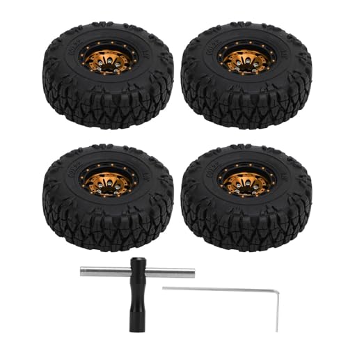 Pneus RC 1.0In anti-dérapants durables pour crawler SCX24 Bronco et Deadbolt