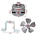 Imagen de Motor ventilador frigorifico con soporte 220v ventilador congelador frigo 25-90w motor refrigerador condensador evaporador