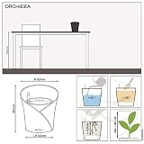 Lechuza Donica, System Nawadniania, Orchidea Łupek Szary Mat, 13961