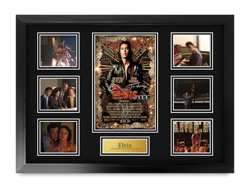 Cadre Elvis A2 autographe imprimé pour la déco des fans de cinéma