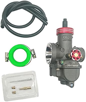 YICHEN RACING HIGH PERFORMANCE CARBURETOR 28mm PE28 With Rubber Adapter Intake Manifold Fit For Honda CR80 CR80RB CR85 CR85R GY6 125cc 150cc | For Honda CR80 CR80RB 1996-2002 |CR85 CR85R 2003-2004
