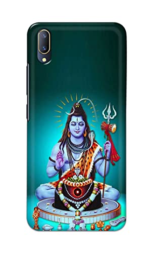 Image of Printed Hard Back Cover Case for Vivo V11 Pro Back Cover (Lord Shiva) -1803