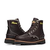 Thorogood 1957 Flyway 6” Waterproof Moc Toe Hunting Boots for Men - Premium Full-Grain Leather with Slip-Resistant Heel Outsole and Shock-Absorbing Footbed, Briar Pitstop - 10.5 M US