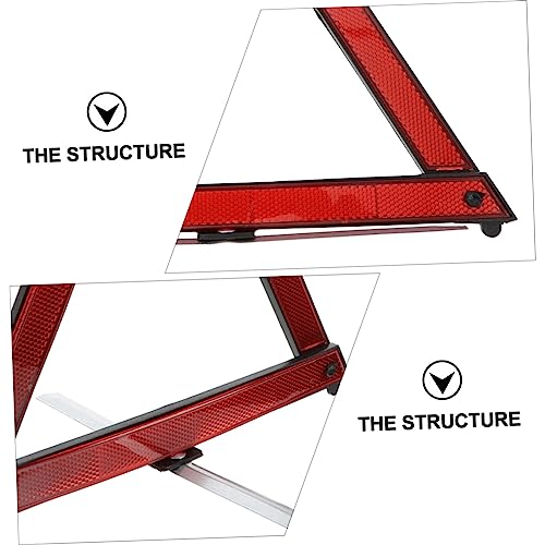 Señal de advertencia triangular plegable para auto 2pcs miniatura 6