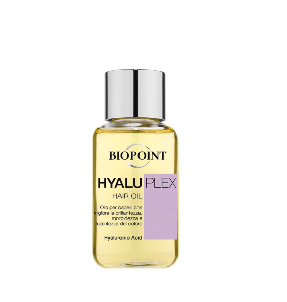Biopoint Hyaluplex Kit Shampooing 250 ml et Hair Oil 50 ml Nouvelle vitalité pour les cheveux, Couleur intense et brillante