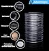 Buffsiss 20 Pcs Clear Plastic Coin Capsules, 50mm Silver Dollar Coin Holder Silver Coin Storage Coin Holders for Collectors, Silver Dollar Coin Holders with Adjustable Gasket（19/24/29/34/39/46mm）
