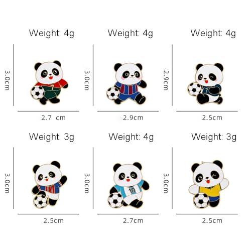 Image of Panda Cute Oil Dripping Panda Brooch Outdoors Lapel Pins Badge Brooch Pins (Bro000001)