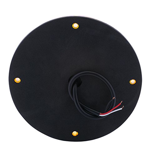 Optronics SLL93ABP Luz de advertência de LED redonda âmbar de 18 cm