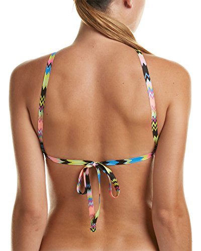 PQ Swim Women's Clara Reversible to Black Seamless High Neck Bikini Top2