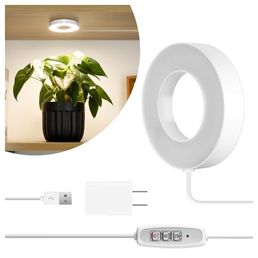 LORDEM Grow Lights for Indoor Plants,Ceiling Full Spectrum Plant Light 5V