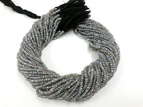 Perles de labradorite micro-facettées pour créer vos bracelets de lithothérapie