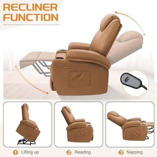 Sillón Plegable de Cuero con Calor y Masaje miniatura 3
