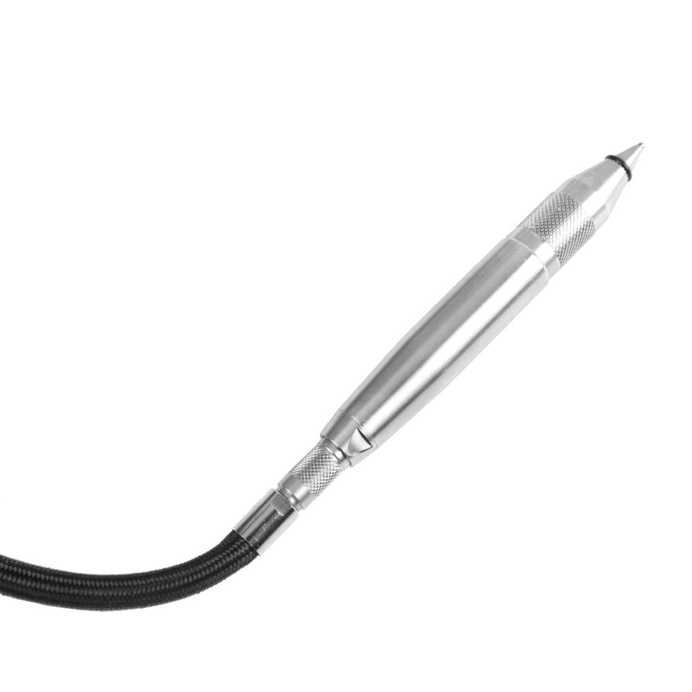 Pluma de Grabado Neumática, Herramienta Eficiente de Marcado de Materiales Duros para Metales, Madera, Plástico, Vidrio y Piedra KP-612