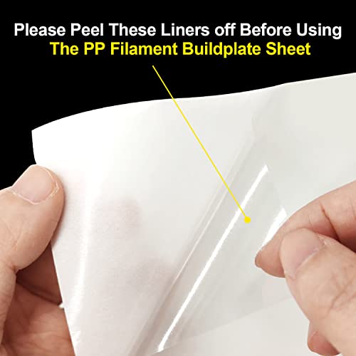 Image of Reprapper Buildplate Sheet for PP Filament 200x200mm Prolipropylene 3D Printing System 20pcs