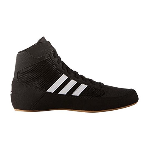 adidas Boy's HVC Wrestling Shoe, Black/White, 10 Little Kid