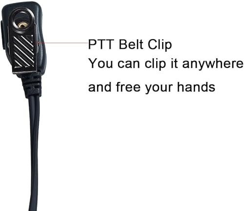 Miniatura 4 de Auriculares en forma de G Walkie Talkie con micrófono PTT compatibles con Cobra Microtalk PX650 Cxt195 Cx112 PX655 ACXT1035r ACXT145 ACXT545 RX385