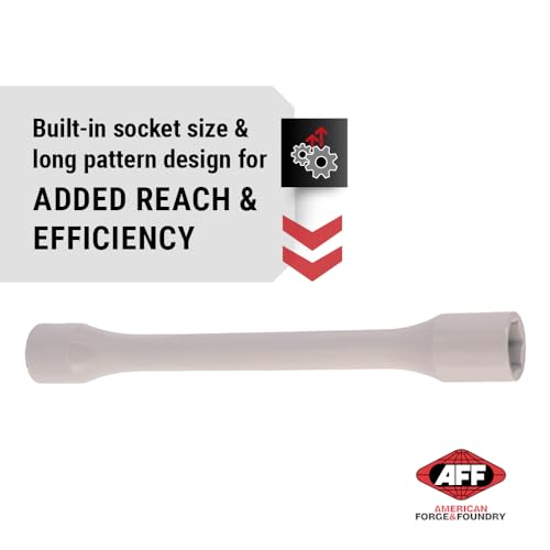 Image of AFF Torque Limited Socket, 1 /2 inch Drive, 19mm, 180 ft /lbs, Yellow Gray, 40217
