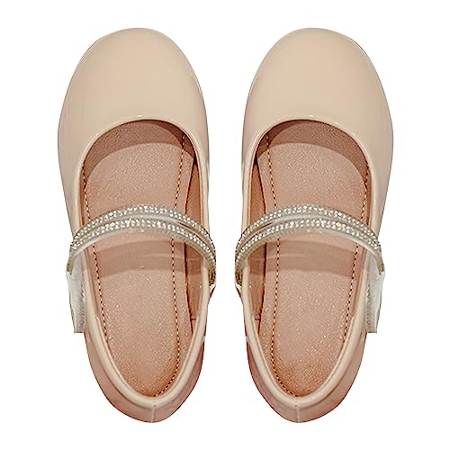 Girls' Soft Soled Mary Jane Shoes Comfortable Simple Shoes Outdoor Casual Small Leather Shoes Toddler Shoes