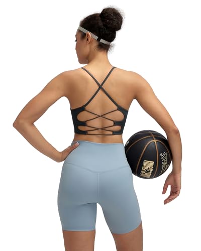 Image of RUNNING GIRL Sports Bras for Women,Sexy Crisscross Back Seamless Supportive Sports Bra Medium Support with Removable Pads