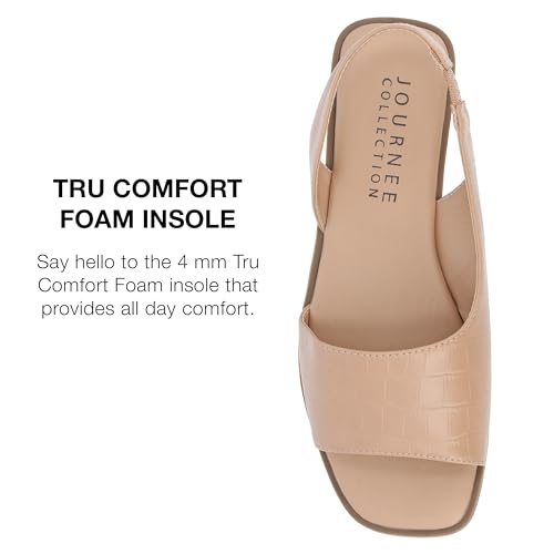 Image of Journee Collection Women's Brinsley Slingback Flat Sandals