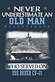 USS Boxer CV-21 Veterans Day Father Day: Study Notebook, 6 x 9 inches, 120 pages