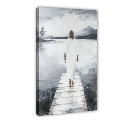 Art religieux sur toile moderne 30x45 pour mur de bureau